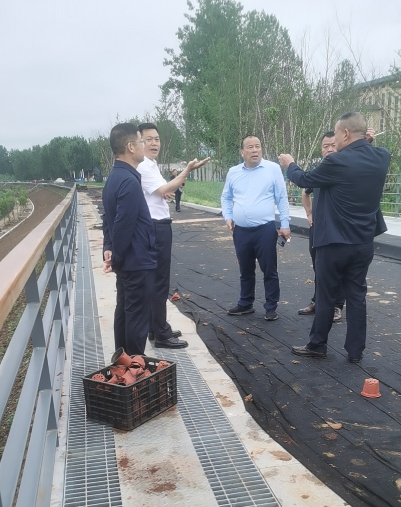 西鄉(xiāng)縣縣委書記李代斌調(diào)研西鄉(xiāng)縣城南防洪排險道路建設(shè)項目